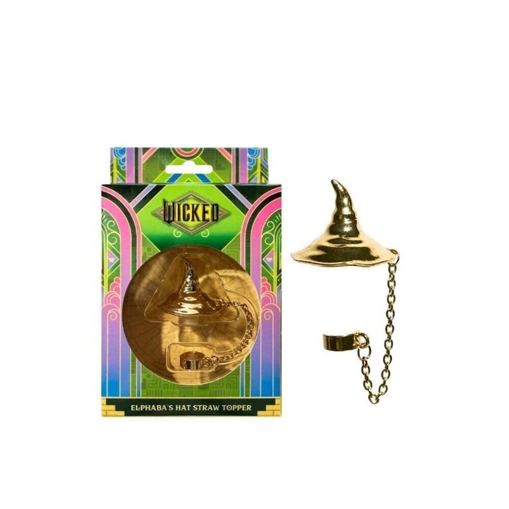 CharCharms Stanley Straw Topper Crown Witch Hat - Wicked - Elphaba